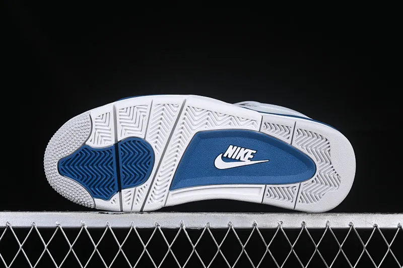 All categories Air Jordan Jordan series basketball shoes Air Jordan 4 pure original Air Jordan 4 Retro "Military Blue" AJ4 Joe 4 white blue gray first year color FV5029-141